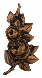 Rose bronzefarben 13 x 6 cm