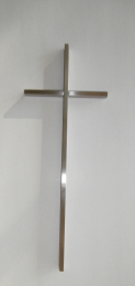 Edelstahlkreuz matt 30x11,5 cm