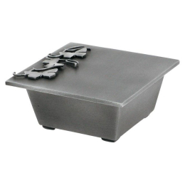 Weihwasserschale Aluminium mit Motiv