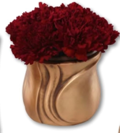 Blumenübertopf aus Bronze