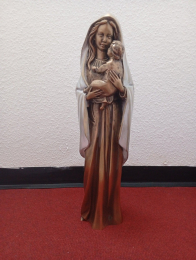 Madonna mit Kind aus Bronze 54 cm