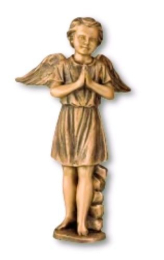Grabengel aus Bronze 26 cm