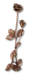 Rosenzweige Standornament Bronze 51 cm