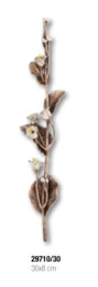 Blumenranke Wandornament Bronze 30 cm