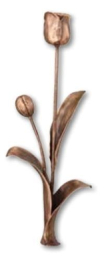 Tulpe Standornament Bronze 51 cm