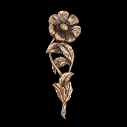 Blume Wandornament Bronze 17 cm