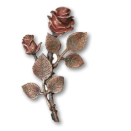 Rose Wandornament Bronze 16 cm