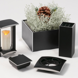 Grabschale Aluminium dunkelgrau 24 cm