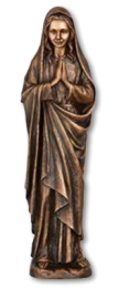Madonna betend Bronze 48 cm