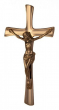 Krreuz bronzefarben mit Korpus Jesus 36 x 18 cm