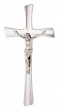 Kreuz silberfarben mit Korpus Jesus 36x18 cm