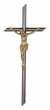 Kreuz silbergrau mit Korpus Jesus 36x15 cm