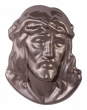 Head of Jesus 13 x 10 cm silbergrau