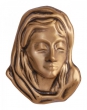 Head of Maria 12 x 9,5 cm bronzefarben