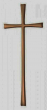 Kreuz bronzefarben 30 x 11,5 cm