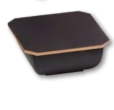 Weihwasserschale Bronze-schwarz
