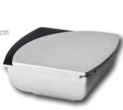 Weihwasserschale Aluminium grau-schwarz
