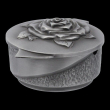 Weihwasserschale Aluminium Rosen Verzierung