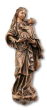 Wandornament Madonna aus Bronze 37,5 cm