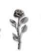 Rose Wandornament Aluminium 13 cm