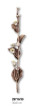 Blumenranke Wandornament Bronze 30 cm