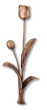 Tulpe Standornament Bronze 51 cm