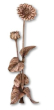Blume Standornament Bronze 51 cm