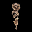 Blume Wandornament Bronze 17 cm