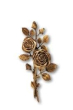 Rosenranke Wandornament Bronze 43 cm